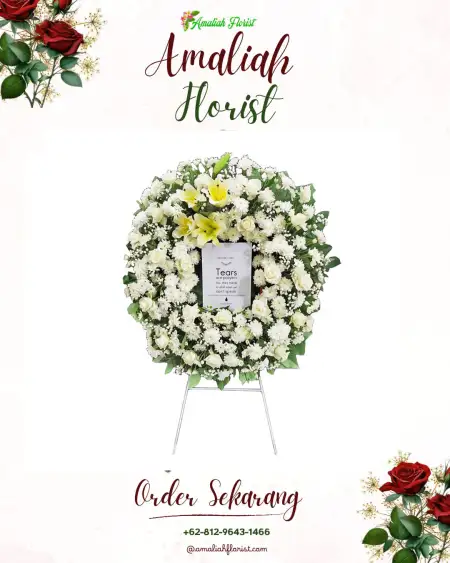 Krans Bunga Duka Bambu Apus