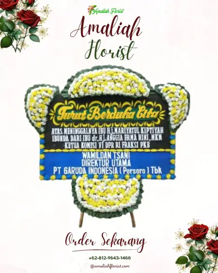 Papan Bunga Duka Bambu Apus